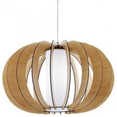 Φωτιστικό Κρεμαστό Μονόφωτο Φ40cm E27 230V Ξύλινο 955WOODY/3